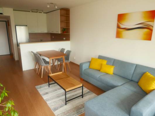 Nov� 2-izbov� byt s ve�kou lod�iou � Metodova ulica, Bratislava � Ru�inov  Pon�kame na pren�jom ve�mi pekn� 2-izbov� byt v novostavbe Ludwigov mlyn, v